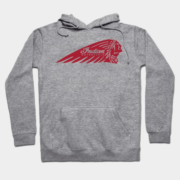 Indian Motorcycle Logo Hoodie by funkymonkeytees